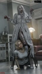 1futa 1girls 3d big_balls big_penis black_pupils blender_(software) blonde_female blonde_hair blood blood_in_mouth blood_stain clothed_female clothed_futa dress female futa_on_female futa_with_female futanari grace_ashcroft grace_ashcroft_(julia_pratt) grey_body grey_skin horny horny_female horny_futa imminent_oral imminent_penetration imminent_rape imminent_sex looking_at_penis pale-skinned_futa pale_skin patreon_username penis penis_close_to_face penis_on_face red_lj resident_evil resident_evil_9:_requiem secretly_loves_it selena_corey uncensored undead undead_futa veiny_penis white_hair white_iris zombie zombie_futa zombie_girl