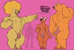 70's_theme anthro bear bubi_bear eddy-boy femboy flaccid flaccid_penis furry gay hair_bear hanna-barbera hippie huge_cock muscular muscular_male nude nude_male square_bear standing tall_male