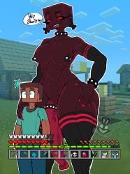 2boys abs alternate_version_available athletic balls better_version_at_source bottom_heavy choker christomwow cock_ring dialogue enderman eyelashes femboy human humanoid hung_trap larger_femboy male male_only minecraft monster_energy penis piercing red_(among_us) sans shoulder_grab size_difference smaller_male steve_(minecraft) surprised text trap_is_bigger vaporeon xeno_(zerolovemc)