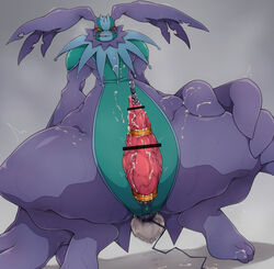 accessory after_masturbation anal anthro bandai_namco black_body bodily_fluids buttplug buttplug_tail cherubimon cherubimon_(vice) cloacal_penis cock_ring cum cum_on_self digimon digimon_(species) erection fake_tail genital_fluids genitals jewelry male male_penetrated penetration penis penis_accessory penis_jewelry plug_(sex_toy) sex_toy slit solo sounding_rod tapering_penis urethral vein veiny_penis yellow_eyes zilch