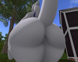 big_ass big_breasts breasts bubble_butt ferialexonar huge_ass huge_breasts lugia pokemon pokemon_(species) thick_thighs wide_hips