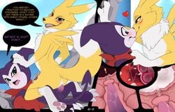 anthro anthro_on_anthro anthro_penetrated anthro_penetrating anthro_penetrating_anthro ass balls bandai_namco bodily_fluids canid canine comic cum cum_in_uterus cum_inside digimon digimon_(species) dominant dominant_female female female_penetrated forced_to_impregnate fur genital_fluids genitals hi_res impmon impregnation internal male male/female male_penetrating male_penetrating_female mammal meraence multiple_pages ovum page_10 page_11 penetration penile penile_penetration penis penis_in_pussy pussy renamon sperm_cell unwanted_creampie unwanted_cumshot unwanted_ejaculation unwanted_impregnation uterus vaginal_penetration