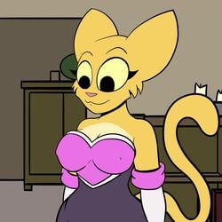 animated anthro bethesda_softworks blackmore breasts cosplay crossover digital_drawing_(artwork) digital_media_(artwork) domestic_cat exposed_breasts felid feline felis female katia_managan khajiit looking_down mammal nipples prequel raised_tail rouge_the_bat rouge_the_bat_(cosplay) sega smile solo sonic_(series) sonic_the_hedgehog_(series) sound the_elder_scrolls video video_games webcomic webm