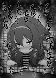 1boy 1girls big_penis black_and_white blowjob blue_archive blush censored dark-skinned_male dark_skin detailed_background dress drooling eyelashes fellatio gehenna_academy_student haruka_(blue_archive) haruka_(new_year)_(blue_archive) headband heart human indoor inside kurotama looking_at_viewer male male_pov oral oral_sex problem_solver_68_(blue_archive) room saliva shiny shiny_skin short_hair sketch sound_effects squatting sweat text vein veins veiny veiny_penis