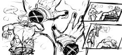 bent_over cuntboy cuntboy/male cuntboydom dabi diphallia diphallism dominant_cuntboy funny genital_slit hands_on_thighs height_difference hemipenes intersex lizard male multi_genitalia multi_penis muscular muscular_male my_hero_academia penis schpeenor shuichi_iguchi sketch sketch_page spinner_(my_hero_academia) strap-on strapon touya_todoroki twink twink_top uncolored