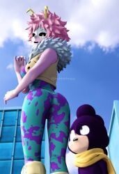 mina ashido from my hero academia by bubbleteaua