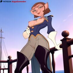 captain amelia from treasure planet by azgagamedev