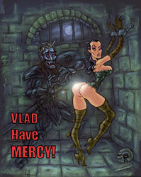 1girls ass chained chains dungeon elizabeth_bathory european_mythology folklore high_heel_boots high_heels history manacles mythology public_domain royalty straight thigh_boots vampire vlad_the_impaler