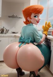 dexter's mom from cartoon network by lucasai