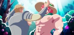 2boys abs admiring animated artist_name bara bara_tiddies big_breasts breasts cookiecatart crossover dungeon_meshi garden gay grabbing_pecs groping_tits laios_touden licking_body licking_nipples male male_focus male_only milo_(pokemon) muscular muscular_arms muscular_chest muscular_male nipples pecs pokemon smile sound tagme text video wholesome yaoi