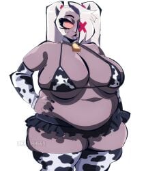 1girls artiah669 bbw big_breasts bikini breasts breasts_bigger_than_head breasts_out busty busty_female chubby chubby_female cow_print cow_print_bikini cow_print_thighhighs enormous_breasts fat_female female fleshpie669 giant_breasts gigantic_breasts hazbin_hotel high_quality high_resolution highres huge_breasts huge_thighs large_breasts massive_breasts massive_thighs overweight thick_legs thick_thighs tits_bigger_than_head tits_out vaggie_(hazbin_hotel) wide_hips wide_thighs