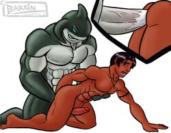 anal barrin david_kawena disney gantu gay human interspecies lilo_and_stitch male male_only multiple_males sex tagme yaoi