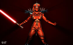 3d alien darth_hell darth_talon lightsaber red_skin sith star_wars star_wars:_legacy tattoo twi'lek