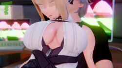 1boy 1girls 3d 3d_animation animated armband ass asshole belly_button belt big_breasts blonde_hair bouncing_breasts breasts choker clothed_sex collar cum cum_in_pussy cum_inside cum_twice earrings evelyn_chevalier female female_on_male female_penetrated grey_hair heart-shaped_pupils heart_eyes hoyoverse intercrural light-skinned_female light-skinned_male light_skin long_video longer_than_30_seconds longer_than_one_minute male male/female male_on_female male_penetrating male_penetrating_female midriff mihoyo moaning navel nipples outercourse purple_hair pussy shiny_pussy short_hair shorter_than_two_minutes slim slim_female slim_waist sound sumata tall_female tall_male thigh_sex thighs toone vagina vaginal_penetration vaginal_sex video voice_acted waist_grab wise_(zenless_zone_zero) zenless_zone_zero