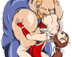 bhm_(artist) big_bear defeated fatal_fury female human king_of_fighters mai_shiranui male raiden_(snk) snk straight