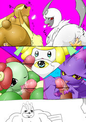 absol bellossom jirachi lopunny machamp mismagius nintendo plantie pokémon_(species) pokemon pokemon_(species) yaranaika year_request