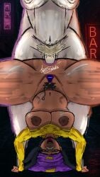 1futa 1girl ahegao ahegao_face anal anal_penetration anal_sex big_breasts big_thighs brawl_stars female fully_nude_futa futa_on_female futadom futanari half_naked_female hat intersex large_areolae large_breasts large_thighs lumi_(brawl_stars) mina_(brawl_stars) open_legs open_mouth tagme tongue_out upside-down vaginal_beads