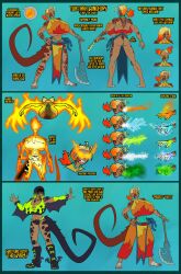 2023 2023s abs blonde_hair blonde_hair_female blue_tongue boobs_bigger_than_head boobs_bigger_than_torso breasts brown_sclera brown_tail draconic draconic_humanoid female huge_breasts lizardfunbags massive_breasts orange_highlights red_scales scaled_forearms scales scalie scalie_female scalie_humanoid sharp_teeth small_butt tail theropod_art_(lizardfunbags) tua'tara_windfury white_hair wrestling_outfit yellow_eyes