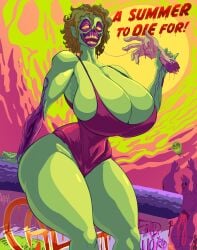 big_breasts breasts female huge_breasts jaeh jaehthebird zombie zombie_girl