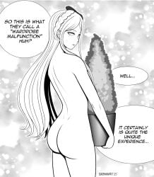 1girls ass backside danganronpa danganronpa_2:_goodbye_despair female nude sonia_nevermind tagme walkingdeadmann