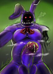 absurd_res animatronic anthro big_penis breasts egg ejaculation five_nights_at_freddy's five_nights_at_freddy's_2 genitals hi_res machine male marik45 organs overweight penis precum pressed_against robot robot_anthro sketch solo standing stomach toy-bonnie withered_bonnie