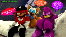 knuckles the echidna from sonic (series) by rocketspuff