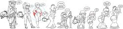 2019 comic_panel fire_emblem ice_climber kid_icarus leaf_(pokemon) lineup lucina_(fire_emblem) luma metroid nana_(ice_climber) oddtenn palutena pokemon princess_daisy princess_peach princess_rosalina samus_aran scat super_mario_bros. super_smash_bros. tagme tenuousoddity wii_fit wii_fit_trainer