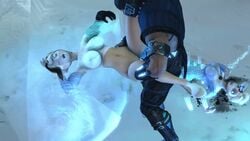 2girls 3d animated anna_(frozen) big_breasts boobs chains cock crossover crystal cum death defeated elsa_(frozen) female_death frozen frozen_(film) gore guro gurochanop ice icicle locked_up mortal_kombat necrophilia no_sound penis pussy pussy_juice rape stuck_in_ice sub-zero tagme video