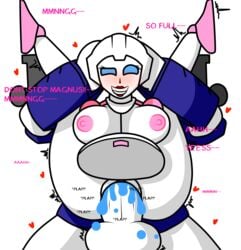 1boy 1girls arcee autobot balls big_belly big_penis blue_cum blue_eyes breasts cum cum_in_pussy cum_inside dominant_male domination female female_penetrated inflated_belly inflation legs_up lipstick male male_penetrating nipples penetration penis robot robot_girl sex size_difference smile smiling submissive submissive_female transformers transformers_g1 transformers_siege ultra_magnus vagina vaginal_insertion vaginal_penetration vaginal_sex zaftero_(artist)