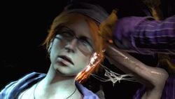 3d animated barbara_gordon batman_(series) clothed corpse cum_in_brain dc dead death female_death gore guro gurochanop holding_head joker necrophilia no_sound rape skull_fucking tagme video