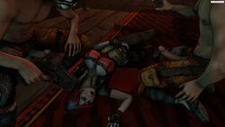 1girls 2boys 3d animated borderlands breast_grab death defeated defeated_heroine erection female_death gore gun guro gurochanop gutfuck head_grab killing lilith_(borderlands) neck_fucking necrophilia no_sound pain psycho_(borderlands) rape snuff tagme video wound_fucking wounded