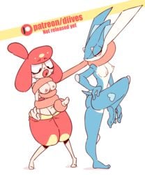 2017 3_fingers animated anthro arms_tied ass bodily_fluids bouncing_breasts bound breasts diives female fingers futanari futasub genitals greninja gynomorph gynomorph/female hi_res humanoid intersex intersex/female long_tongue medicham nintendo on_one_leg oral penis pokémon_(species) pokemon pokemon_(species) pseudo_hair sex short_playtime standing sweat thick_thighs tongue tongue_out tonguejob video_games