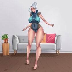 ass ass_visible_through_thighs big_ass big_breasts big_butt big_hips big_pussy big_thighs bottom_heavy breast_squeeze breast_squish breasts bubble_ass bubble_butt bursting_breasts bursting_butt bursting_clothes cameltoe dat_ass gigantic_ass gigantic_butt growth hourglass_expansion huge_ass huge_breasts huge_butt jett_(valorant) jumpsuit looking_at_another non_nude outgrowing_clothes pussy skin_tight skin_tight_suit stretched_clothing thick thick_ass thick_hips thick_legs thick_thighs thigh_expansion tight_clothes tight_clothing tights unknown_artist vagina valorant