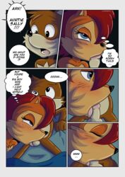 1boy 1girls 2020 2022 archie_comics bed bedroom blushing brown_fur brown_hair classic_tails cock comic dialogue dick fellatio female joykill joykill_(artist) kiss kissing male miles_prower mobian_(species) night oral page_3 penis red_fur red_hair sally_acorn sega sonic_(series) sonic_satam sonic_the_hedgehog_(archie) sonic_the_hedgehog_(comics) sonic_the_hedgehog_(series) sucking tails thought_bubble