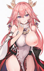 yae miko from genshin impact by fanshu
