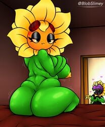 age_difference annoyed bedroom blobslimey chomper_(pvz) chubby chubby_female incest milf mother_and_son plantie plants_vs_zombies plants_vs_zombies:_heroes size_difference solar_flare_(pvz)