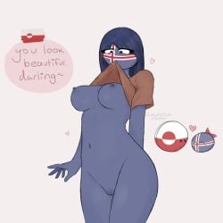 countryhumans countryhumans_girl greenland iceland iceland_(countryhumans) nude_female shirt_lift tagme xx.canada.xx