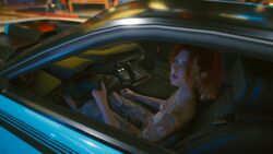 barefoot car cgi cyberpunk cyberpunk_2077 driving naked vibrator