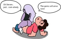 amethyst_(steven_universe) ass female impatient jakee male reverse_cowgirl_position riding steven_quartz_universe steven_universe