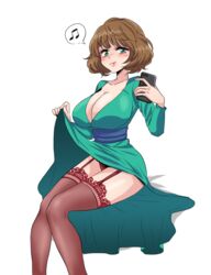 1girls big_breasts blue_eyes breasts cindy_tweak curvy_figure dirty_blonde_hair female garter_belt garter_straps garters hourglass_figure large_breasts red_panties selfie sitting south_park