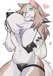 1boy anthro aspirindabaitu big_breasts female huge_breasts lycanroc midday_lycanroc mx99926 nintendo pokémon_(species) pokemon solo solo_female tagme thick_thighs