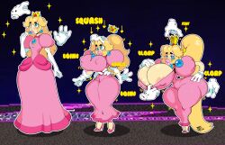 1girls ambiguous_gender ass_expansion bimbo bimbofication bimbophi blonde_hair blue_eyes breast_expansion breasts cleavage crazy_hand disembodied_penis dress female female_focus full_body hair_growth high_heels huge_ass huge_breasts lip_expansion long_hair mario_(series) master_hand nintendo nipple_bulge outdoors personality_change pink_dress princess_peach shortstack solo_focus standing super_smash_bros. thick_thighs thigh_expansion toonification transformation transformation_sequence wide_hips