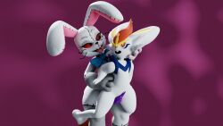 16:9 3d anonymous_artist anthro blender_(software) cinderace crossover duo female five_nights_at_freddy's futanari genitals grabbing_from_behind hi_res humanoid imminent_sex intersex intersex/female lagomorph leporid mammal nintendo penis pokémon_(species) pokemon pokemon_(species) rabbit scottgames vanny_(fnaf) video_games widescreen