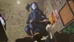 1girls 3d animated ass ass_focus ass_grab ass_shake athletic_female black_body black_hair bloney breasts female five_nights_at_freddy's human human_penetrating male marionette_(fnaf) no_sound puppet_(fnaf) purple_eyes tagme thick_thighs thighs video