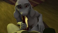 3d_(artwork) absurd_res anthro asriel_dreemurr bovid breasts caprine carpet digital_media_(artwork) duo fellatio female first_person_view genitals goat hand_on_leg hand_on_penis hi_res ilooking_at_viewer incest male male/female mammal mother mother_and_child mother_and_son oral parent parent_and_child penile penis sex son source_filmmaker toriel undertale undertale_(series) video_games wolf552906 wood_floor