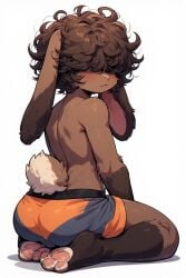 1boy ai_generated ass boxers bunny_boy cub femboy gay male_only