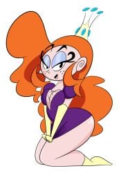 ass big_ass bottomless breasts cartoon_network crown dress female long_hair looking_at_viewer mighty_magiswords orange_hair princess princess_zange questionable risque seductive solo solo_female tagme tumblr