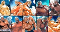 1boy abs ai_generated bara baroxen biceps big_chest blowjob chest clothed cum daddy dilf fluids garp gay genital glory hair hairy hole male male/male male_only manly masturbation mature monkey_d_garp muscular nipples one_piece only partially pecs pectorals solo yaoi