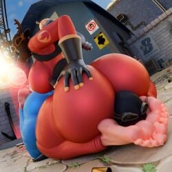 3d absurd_res ass blue_latex blue_pyro_(team_fortress_2) blue_suit cand3d choking consensual facesitting feet feet_focus female_focus female_only fempyro foot_fetish foot_worship footwear gas_mask gloves hi_res highres hips huge_thighs large_breasts large_thighs latex latex_bodysuit latex_gloves latex_suit mask masked musk musk_clouds pyro_(team_fortress_2) red_clothing red_latex team_fortress_2 yuri
