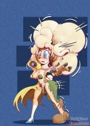 absurd_res bell boots bovid breasts caprine clothing clothing_transformation dustyerror eyewear footwear genitals glasses hi_res lanolin_the_sheep mammal sega sheep shoes sonic_(series) sonic_the_hedgehog_(series) torn_clothing trans_(lore) trans_woman_(lore) transformation vulva